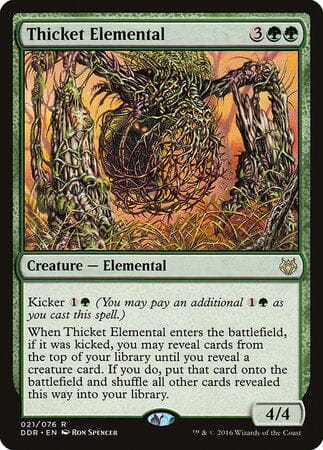 Thicket Elemental [Duel Decks: Nissa vs. Ob Nixilis] MTG Single Magic: The Gathering  | Multizone: Comics And Games