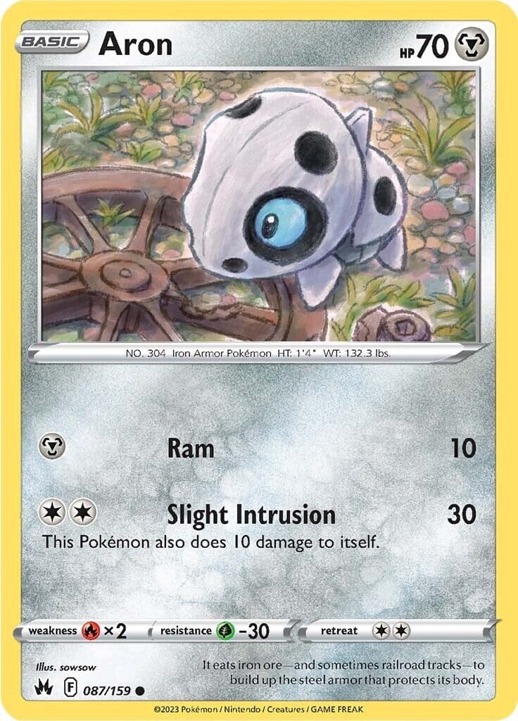 Aron (087/159) [Sword & Shield: Crown Zenith] Pokemon Single Pokémon  | Multizone: Comics And Games