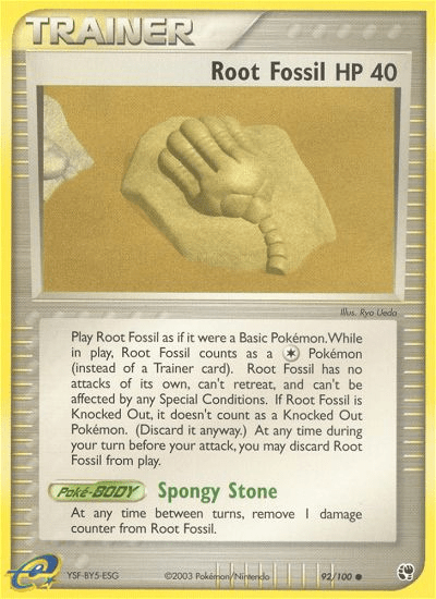 Root Fossil (92/100) [EX: Sandstorm] Pokemon Single Pokémon  | Multizone: Comics And Games