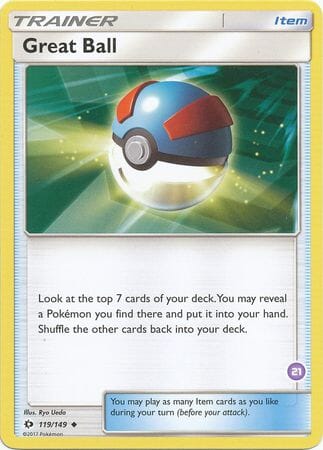 Great Ball (119/149) (Deck Exclusive #21) [Sun & Moon: Trainer Kit - Alolan Sandslash] Pokemon Single Pokémon  | Multizone: Comics And Games