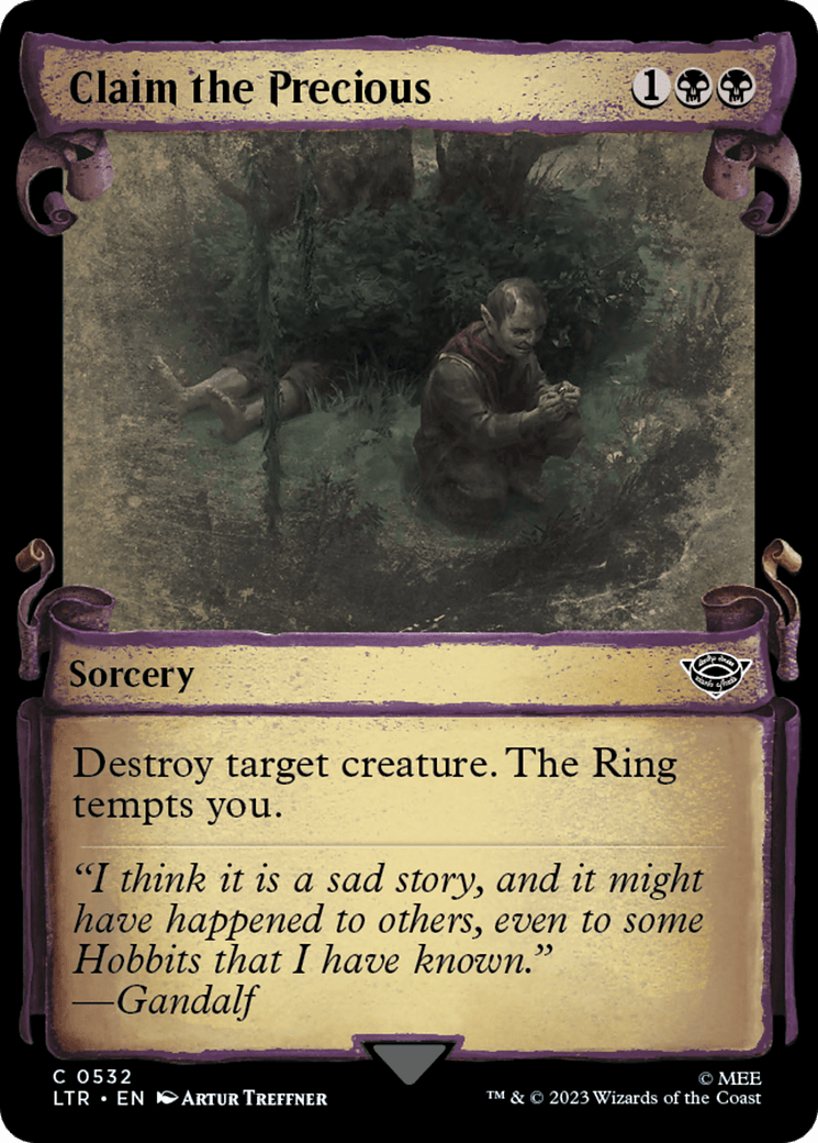 Claim the Precious [The Lord of the Rings: Tales of Middle-Earth Showcase Scrolls] MTG Single Magic: The Gathering  | Multizone: Comics And Games