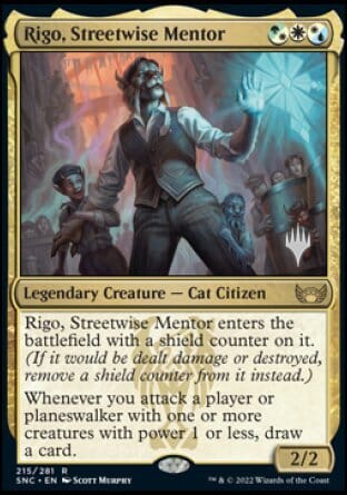 Rigo, Streetwise Mentor (Promo Pack) [Streets of New Capenna Promos] MTG Single Magic: The Gathering  | Multizone: Comics And Games