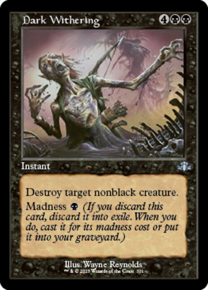 Dark Withering (Retro) [Dominaria Remastered] MTG Single Magic: The Gathering  | Multizone: Comics And Games