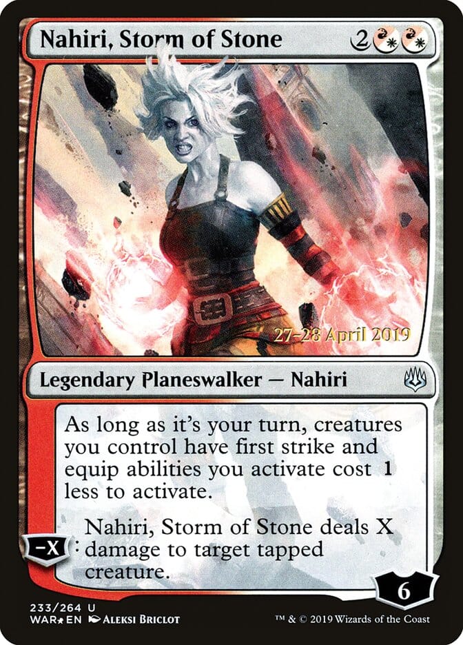 Nahiri, Storm of Stone [War of the Spark Prerelease Promos] MTG Single Magic: The Gathering  | Multizone: Comics And Games