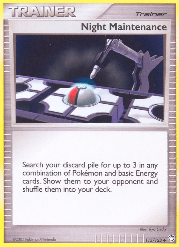 Night Maintenance (113/123) [Diamond & Pearl: Mysterious Treasures] Pokemon Single Pokémon  | Multizone: Comics And Games