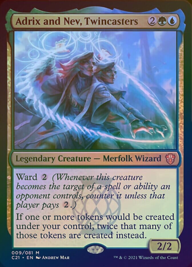 Adrix and Nev, Twincasters (Display Commander) [Commander 2021] MTG Single Magic: The Gathering  | Multizone: Comics And Games