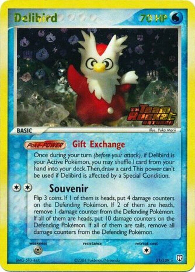 Delibird (21/109) (Stamped) [EX: Team Rocket Returns] Pokemon Single Pokémon  | Multizone: Comics And Games