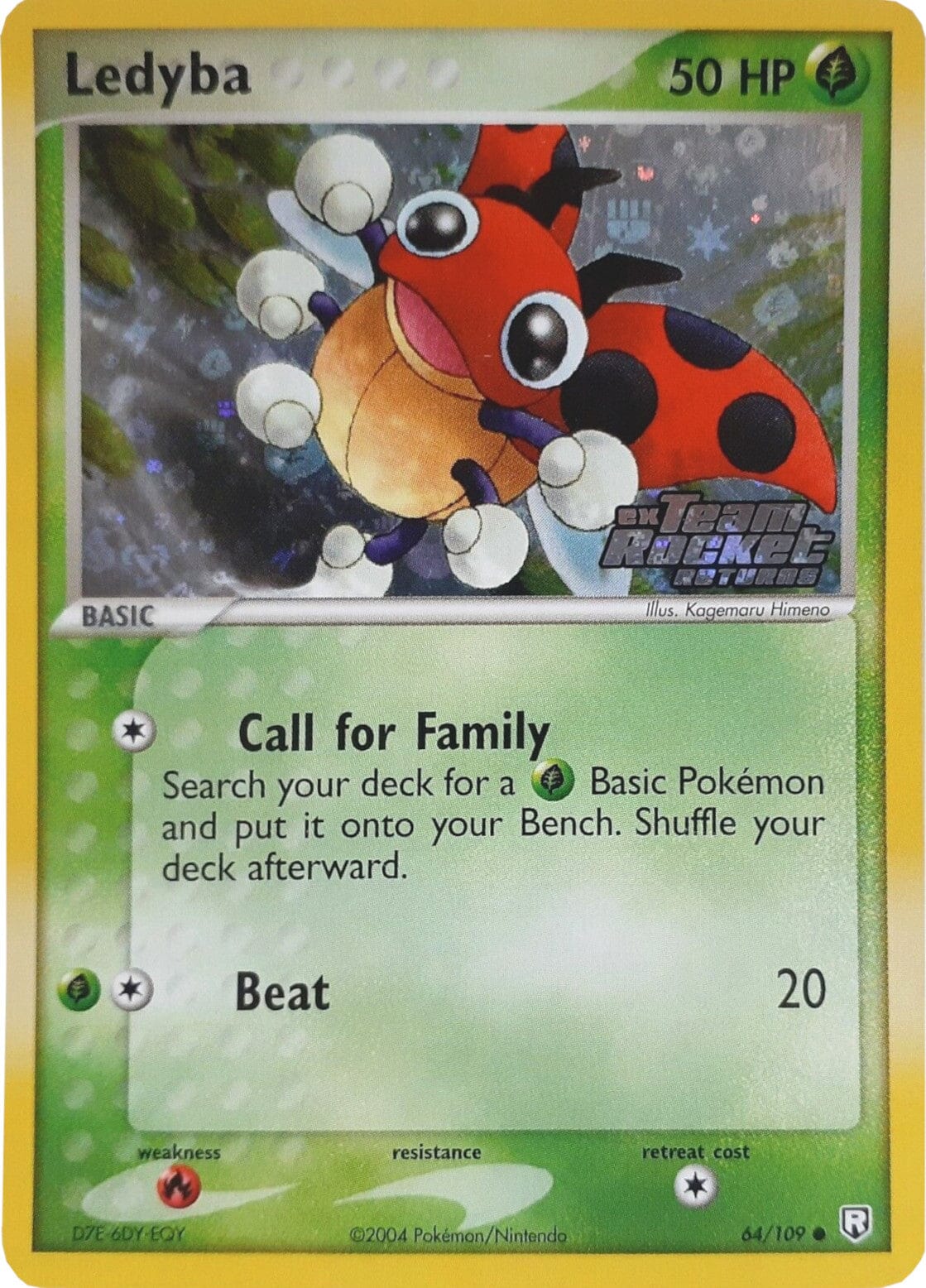 Ledyba (64/109) (Stamped) [EX: Team Rocket Returns] Pokemon Single Pokémon  | Multizone: Comics And Games