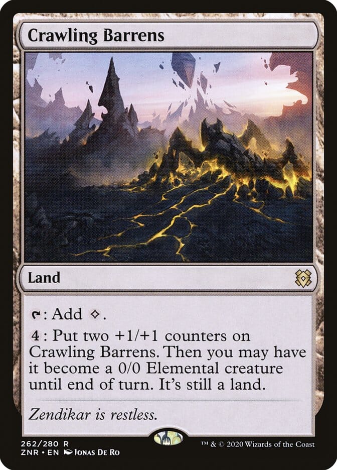 Crawling Barrens [Zendikar Rising] MTG Single Magic: The Gathering  | Multizone: Comics And Games