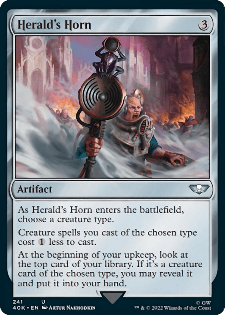 Herald's Horn [Universes Beyond: Warhammer 40,000] MTG Single Magic: The Gathering  | Multizone: Comics And Games