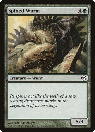 Spined Wurm [Duels of the Planeswalkers] MTG Single Magic: The Gathering  | Multizone: Comics And Games