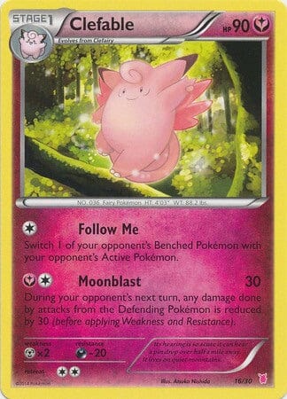 Clefable (16/30) [XY: Trainer Kit 1 - Wigglytuff] Pokemon Single Pokémon  | Multizone: Comics And Games
