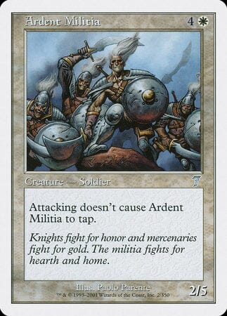 Ardent Militia [Seventh Edition] MTG Single Magic: The Gathering  | Multizone: Comics And Games