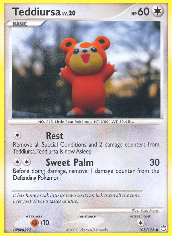 Teddiursa (105/123) [Diamond & Pearl: Mysterious Treasures] Pokemon Single Pokémon  | Multizone: Comics And Games
