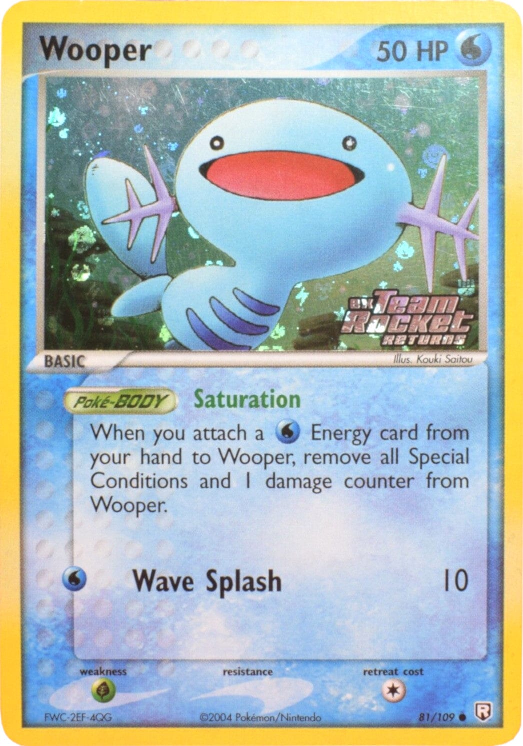 Wooper (81/109) (Stamped) [EX: Team Rocket Returns] Pokemon Single Pokémon  | Multizone: Comics And Games