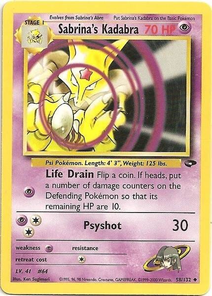 Sabrina's Kadabra (58/132) [Gym Challenge Unlimited] Pokemon Single Pokémon  | Multizone: Comics And Games