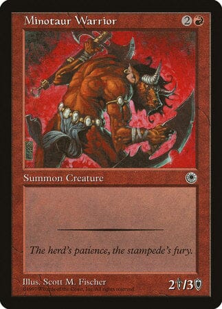 Minotaur Warrior [Portal] MTG Single Magic: The Gathering  | Multizone: Comics And Games