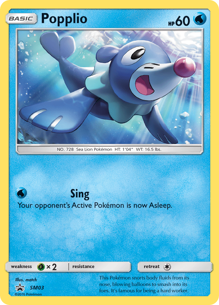 Popplio (SM03) [Sun & Moon: Black Star Promos] Pokemon Single Pokémon  | Multizone: Comics And Games