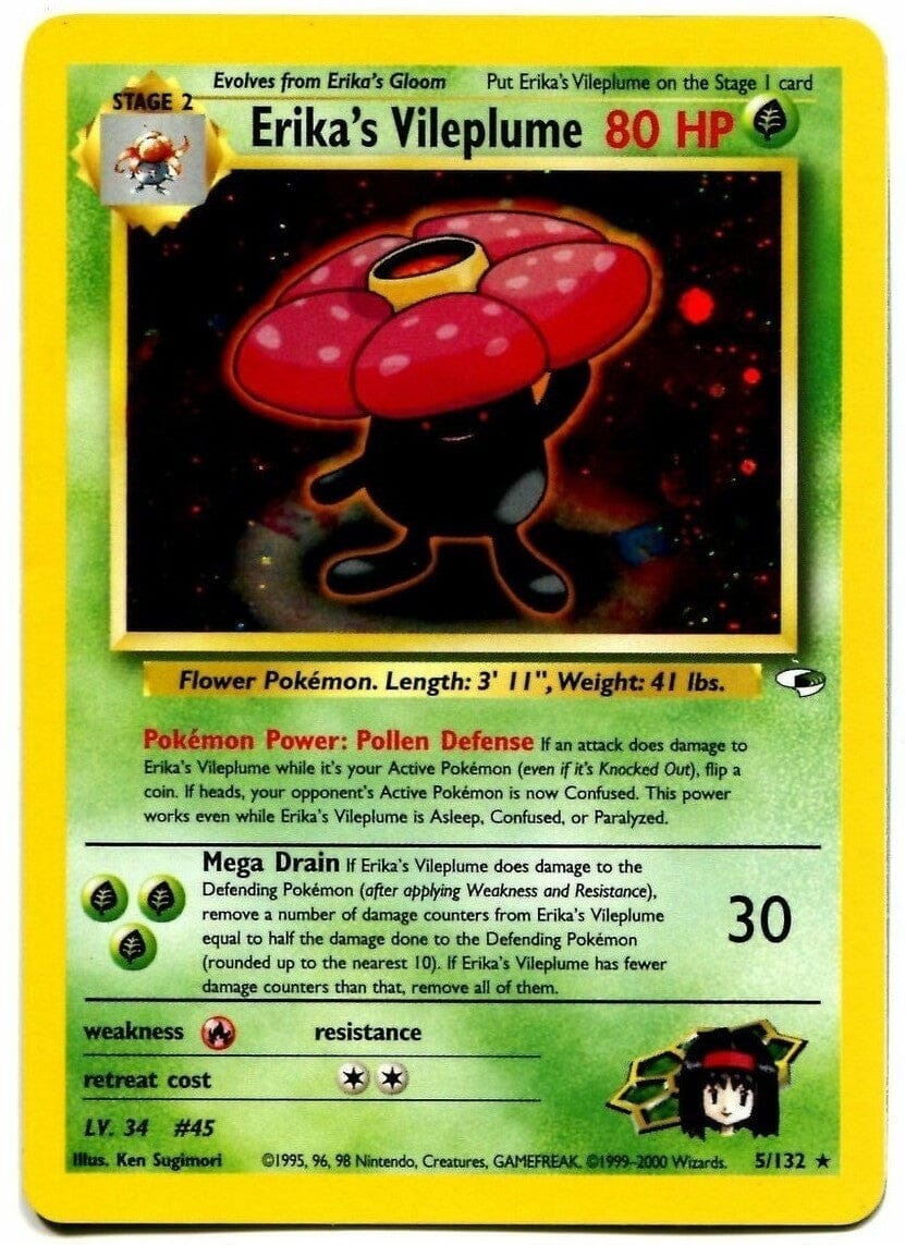 Erika's Vileplume (5/132) [Gym Heroes Unlimited] Pokemon Single Pokémon  | Multizone: Comics And Games