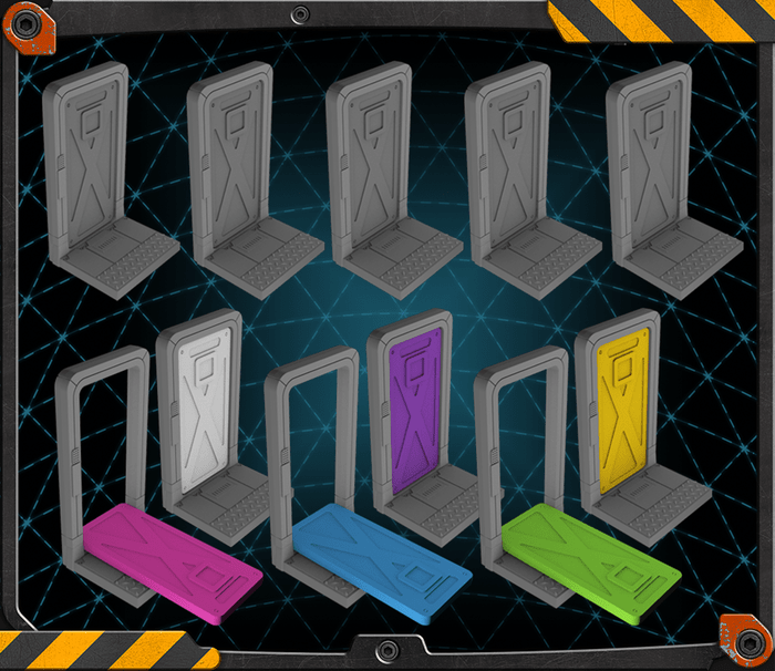 Zombicide: Invader - Plastic Doors Board game Multizone  | Multizone: Comics And Games