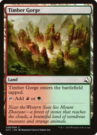 Timber Gorge [Global Series Jiang Yanggu & Mu Yanling] MTG Single Magic: The Gathering  | Multizone: Comics And Games