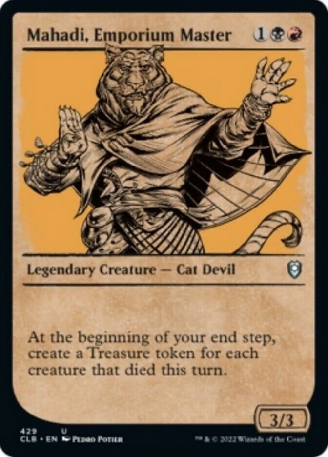 Mahadi, Emporium Master (Showcase) [Commander Legends: Battle for Baldur's Gate] MTG Single Magic: The Gathering  | Multizone: Comics And Games