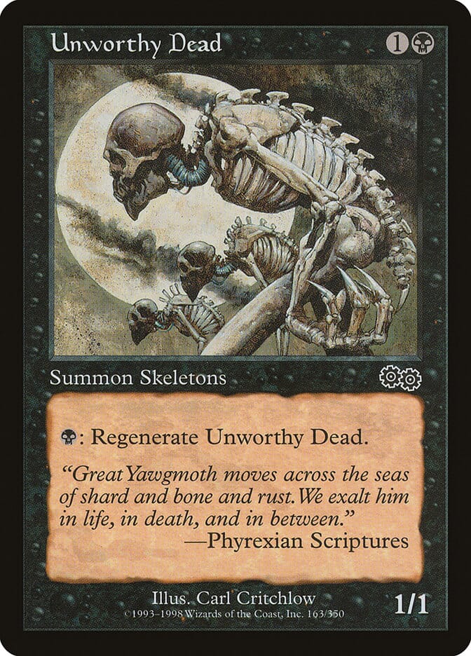 Unworthy Dead [Urza's Saga] MTG Single Magic: The Gathering  | Multizone: Comics And Games