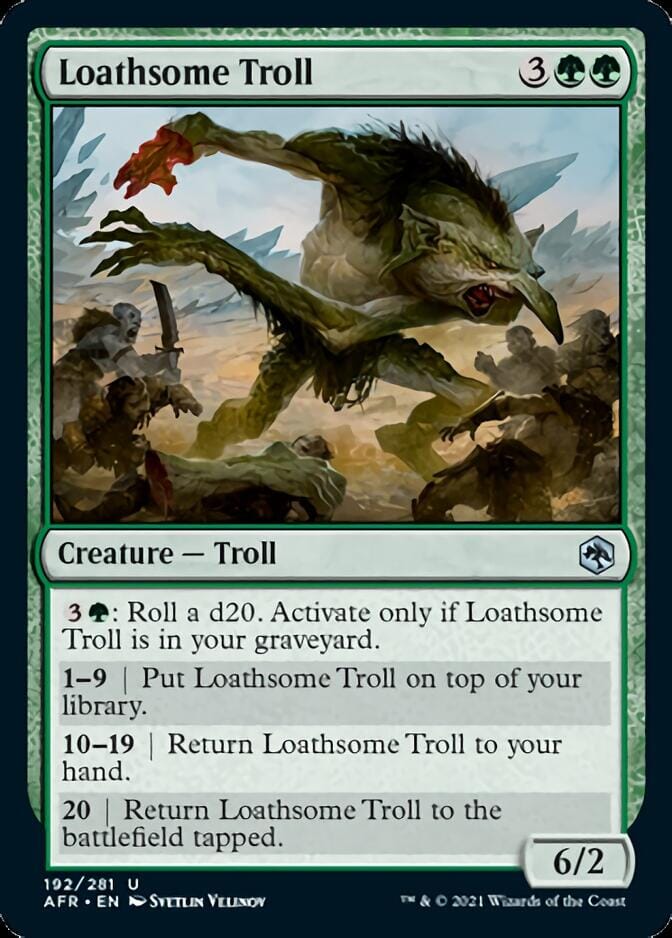 Loathsome Troll [Dungeons & Dragons: Adventures in the Forgotten Realms] MTG Single Magic: The Gathering  | Multizone: Comics And Games