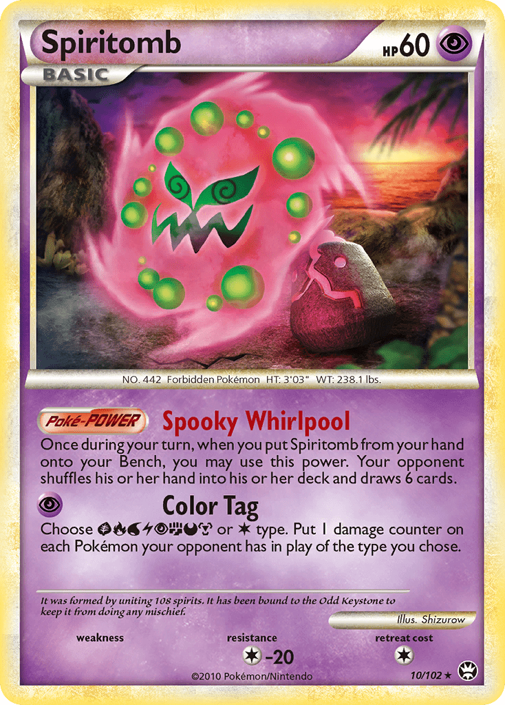 Spiritomb (10/102) [HeartGold & SoulSilver: Triumphant] Pokemon Single Pokémon  | Multizone: Comics And Games