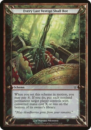 Every Last Vestige Shall Rot (Archenemy) [Archenemy Schemes] MTG Single Magic: The Gathering  | Multizone: Comics And Games