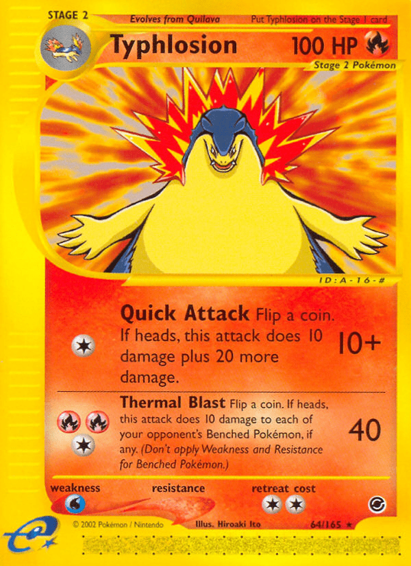 Typhlosion (64/165) [Expedition: Base Set] Pokemon Single Pokémon  | Multizone: Comics And Games