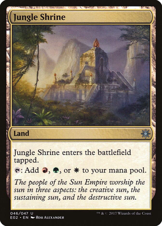 Jungle Shrine [Explorers of Ixalan] MTG Single Magic: The Gathering  | Multizone: Comics And Games