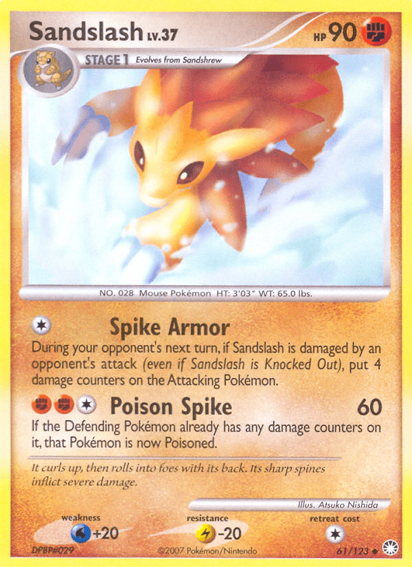 Sandslash (61/123) [Diamond & Pearl: Mysterious Treasures] Pokemon Single Pokémon  | Multizone: Comics And Games