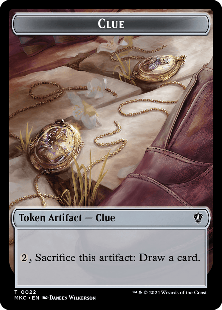 Clue // Food Double-Sided Token [Murders at Karlov Manor Commander Tokens] MTG Single Magic: The Gathering  | Multizone: Comics And Games