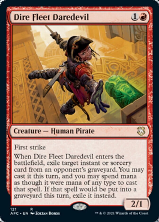 Dire Fleet Daredevil [Dungeons & Dragons: Adventures in the Forgotten Realms Commander] MTG Single Magic: The Gathering  | Multizone: Comics And Games