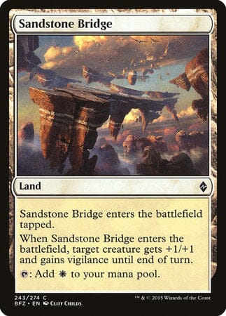 Sandstone Bridge [Battle for Zendikar] MTG Single Magic: The Gathering  | Multizone: Comics And Games