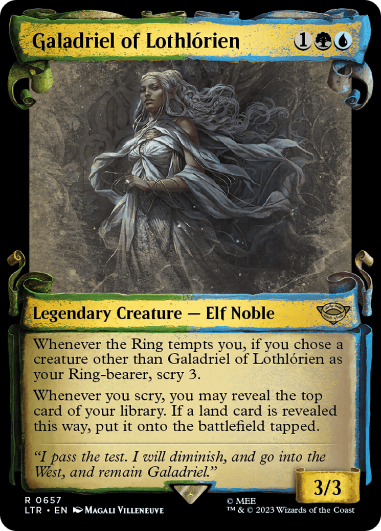 Galadriel of Lothlorien [The Lord of the Rings: Tales of Middle-Earth Showcase Scrolls] MTG Single Magic: The Gathering  | Multizone: Comics And Games