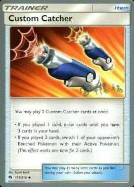 Custom Catcher (171/214) (Pikarom Judge - Haruki Miyamoto) [World Championships 2019] Pokemon Single Pokémon  | Multizone: Comics And Games