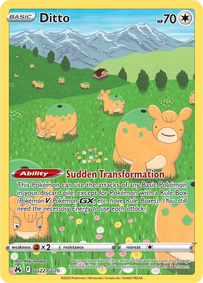 Ditto (GG22/GG70) [Sword & Shield: Crown Zenith] Pokemon Single Pokémon  | Multizone: Comics And Games