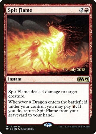 Spit Flame [Core Set 2019 Promos] MTG Single Magic: The Gathering  | Multizone: Comics And Games