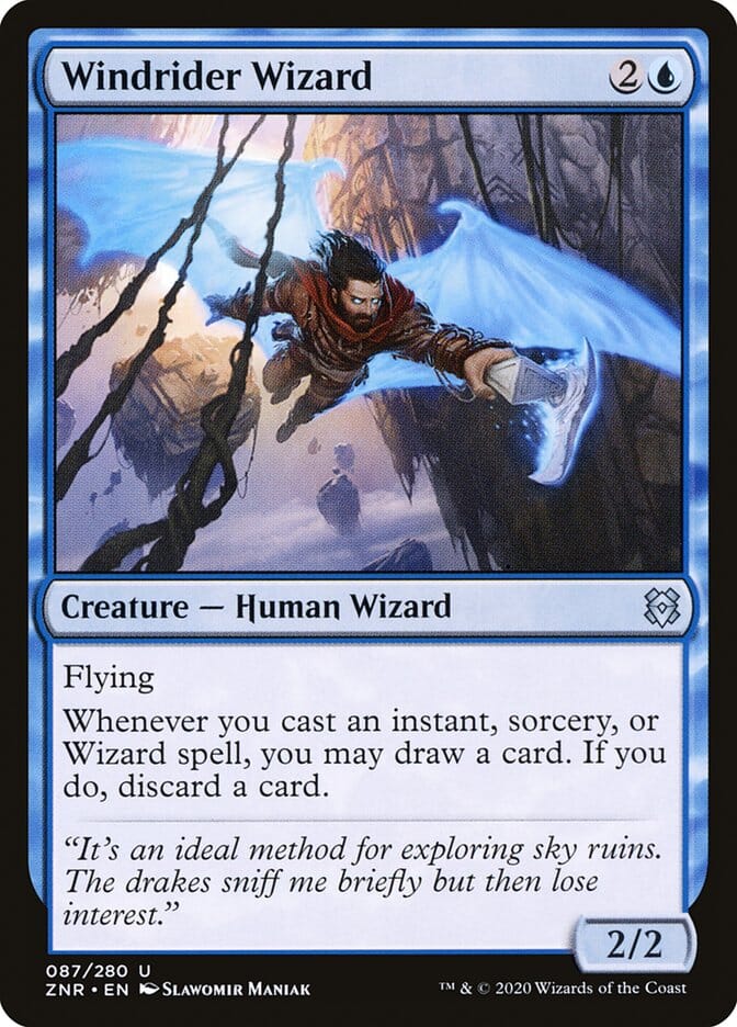 Windrider Wizard [Zendikar Rising] MTG Single Magic: The Gathering  | Multizone: Comics And Games