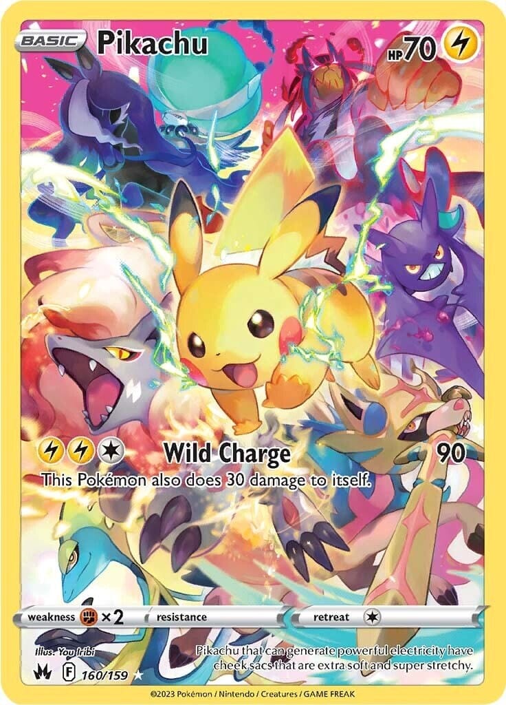 Pikachu (160/159) (Secret) [Sword & Shield: Crown Zenith] Pokemon Single Pokémon  | Multizone: Comics And Games