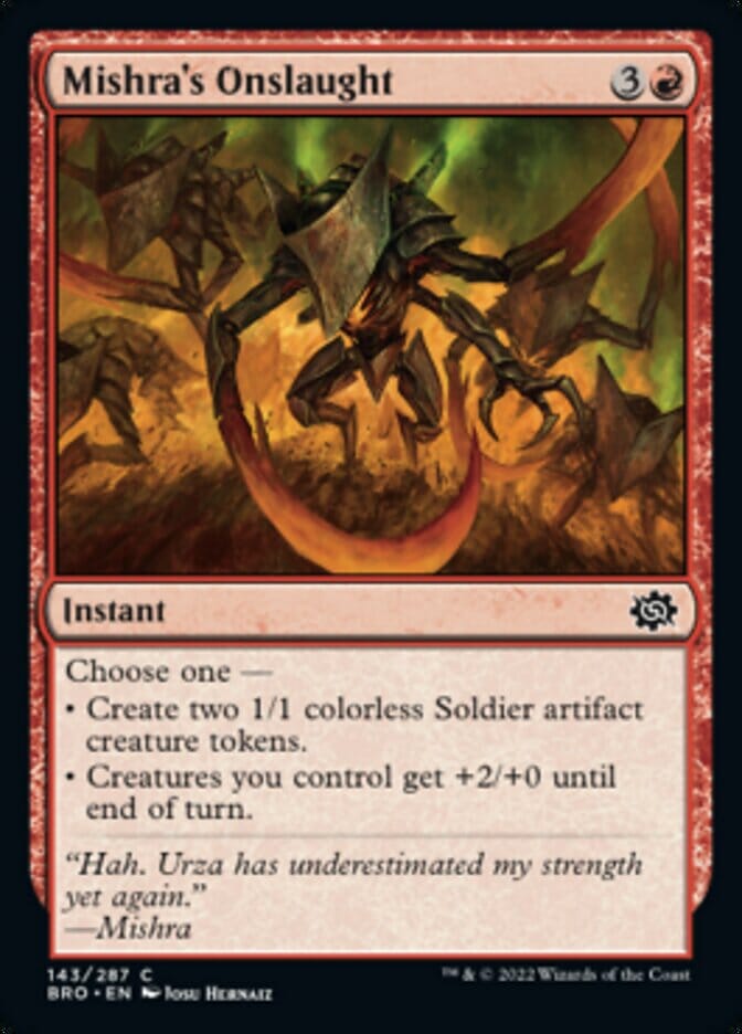 Mishra's Onslaught [The Brothers' War] MTG Single Magic: The Gathering  | Multizone: Comics And Games