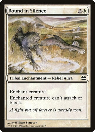 Bound in Silence [Modern Masters] MTG Single Magic: The Gathering  | Multizone: Comics And Games