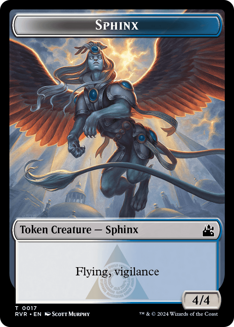 Sphinx Token [Ravnica Remastered Tokens] MTG Single Magic: The Gathering  | Multizone: Comics And Games