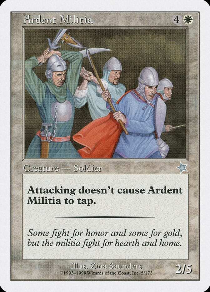 Ardent Militia [Starter 1999] MTG Single Magic: The Gathering  | Multizone: Comics And Games