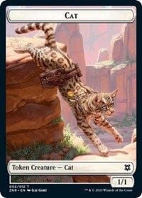 Cat // Goblin Construct Double-sided Token [Zendikar Rising Tokens] MTG Single Magic: The Gathering  | Multizone: Comics And Games