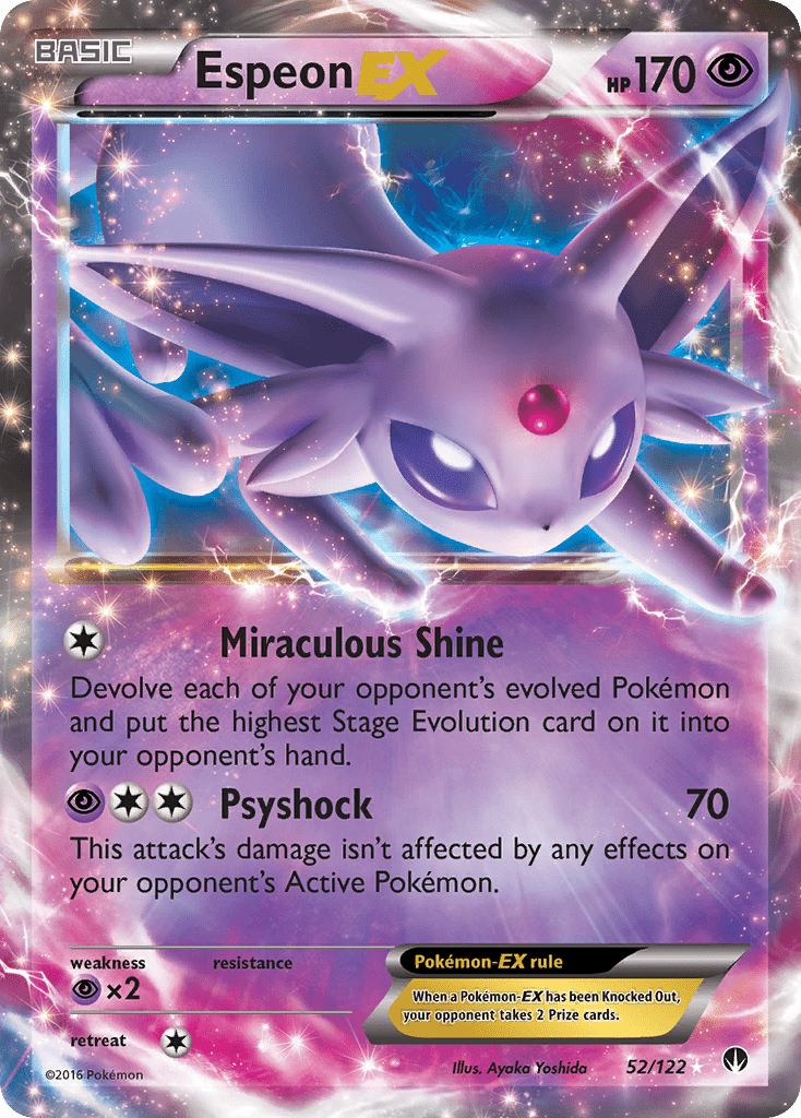 Espeon EX (52/122) [XY: BREAKpoint] Pokemon Single Pokémon  | Multizone: Comics And Games