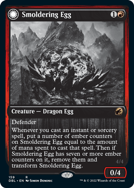 Smoldering Egg // Ashmouth Dragon [Innistrad: Double Feature] MTG Single Magic: The Gathering  | Multizone: Comics And Games