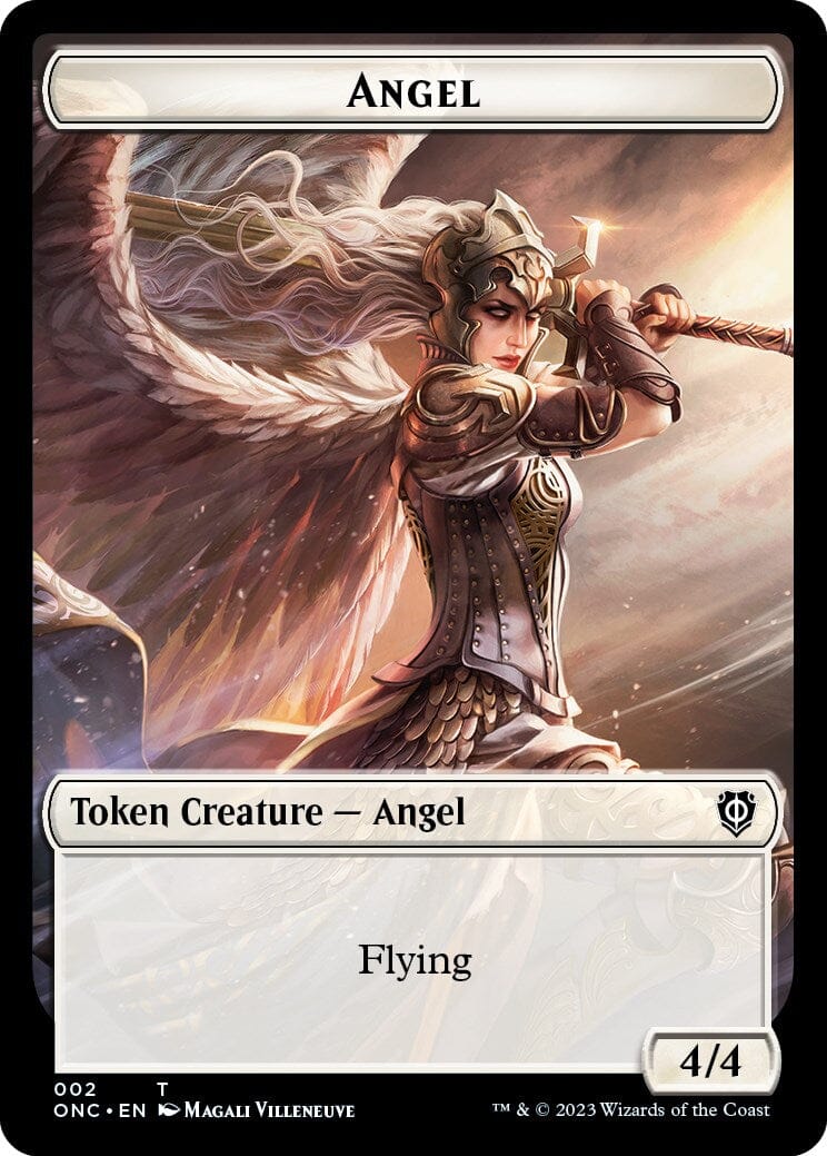 Soldier (007) // Angel Double-Sided Token [Phyrexia: All Will Be One Commander Tokens] MTG Single Magic: The Gathering  | Multizone: Comics And Games